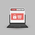 Unsafe Online Browsing - Locked Device, Encrypted Files, Lost Documents, Global Ransomware Attack. Virus Infection, Malware, Fraud
