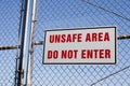 Unsafe Sign 2 Royalty Free Stock Photo