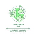 Unsaturated oils green concept icon Royalty Free Stock Photo