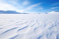unscathed snow-layered terrain in a polar reserve Royalty Free Stock Photo