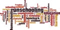 Unschooling word cloud Royalty Free Stock Photo