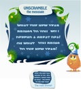 Unscramble the message new year