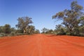 Unsealed road in Gundabooka National Park Royalty Free Stock Photo