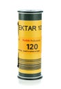 An unsealed roll of Kodak Ektar 120mm film Royalty Free Stock Photo