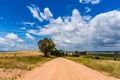 Unsealed rural dirt road Royalty Free Stock Photo