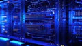 Unseen Guardians of the Digital Age: Server Racks, Fueling Future of AI and Neural Networks, Nestled in Data Center