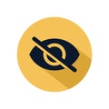 Unseen icon vector for web, software, application, and mobile Royalty Free Stock Photo