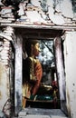 Unseen Thailand,Ruins of old temple with a Bodhi tree root