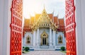 Unseen thailand, Wat Benchamabophit Dusitvanaram is a Buddhist temple in Bangkok, Thailand. Royalty Free Stock Photo