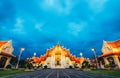 Unseen thailand, Wat Benchamabophit Dusitvanaram is a Buddhist temple in Bangkok, Thailand. Royalty Free Stock Photo