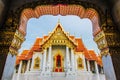 Unseen thailand, Wat Benchamabophit Dusitvanaram is a Buddhist temple in Bangkok, Thailand. Royalty Free Stock Photo