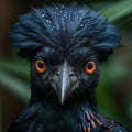 Unseen Umbrellabird: Residing in the dense rainforests of Central and South America, AI generated