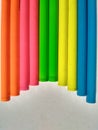 Unsharpened pencils in semi circle form Royalty Free Stock Photo