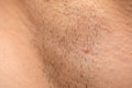 Unshaved armpit close up Royalty Free Stock Photo