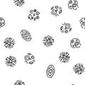 unsolved mysteries question seamless pattern vector