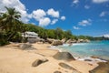 Unspoiled tropical beach in Sri Lanka. Royalty Free Stock Photo