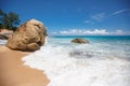 Unspoiled tropical beach in Sri Lanka.