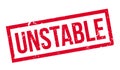 Unstable rubber stamp Royalty Free Stock Photo