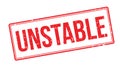 Unstable rubber stamp Royalty Free Stock Photo