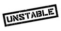Unstable rubber stamp Royalty Free Stock Photo