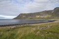 Unstad Beach, Vestvagoy, Lofoten Islands, Norway Royalty Free Stock Photo