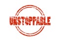 Unstoppable red stamp