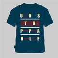 Unstoppable text, slogan graphic t shirt typography vector Royalty Free Stock Photo