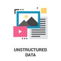 Unstructured data icon