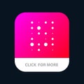 Unstructured, Data, Insecure Data, Science Mobile App Button. Android and IOS Glyph Version Royalty Free Stock Photo