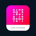 Unstructured, Data, Insecure Data, Science Mobile App Button. Android and IOS Line Version Royalty Free Stock Photo