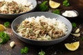 Unstuffed cabbage roll with ground beef, rice and vegetables. Royalty Free Stock Photo