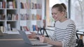 Unsuccessful Online Payment on Laptop by Sad Woman, Library Royalty Free Stock Photo