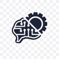 Unsupervised learning transparent icon. Unsupervised learning symbol design from Future technology collection. Simple element