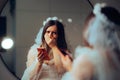 Stressed Bride Feeling Disappointed Afraid of Commitment