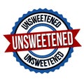 Unsweetened label or sticker Royalty Free Stock Photo