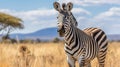 Untamed Majesty: Zebra\'s Savanna Symphony