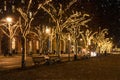 Unter den linden at christmas time Royalty Free Stock Photo