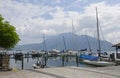 Summer landscape of Unterach am Atterse, Salzkammergut, Austria, Europe