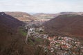 Unterhausen village in Lichtenstein valley, Baden Wuettemberg, Germany Royalty Free Stock Photo