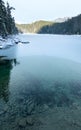 Untersee lake winter view.