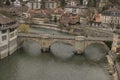 UntertorbrÃÂ¼cke over Aare river and old city of Bern. Switzerland.