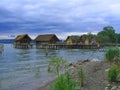 Lake of Constance, Unteruhldingen Pfahlbauten Prehistoric Village Reconstruction, Baden-Wuerttemberg, Germany