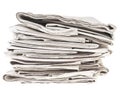 Untidy newpapers pile Royalty Free Stock Photo