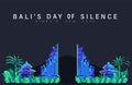 Happy Day Of Silence Nyepi And The New Year Of Saka Bali In Indonesia, A Vector Celebration Of Day Of Silence Nyepi, Night Balines