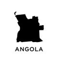 Angola map Travel icon Education vector design illustration template design