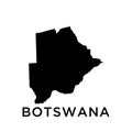 Botswana map Travel icon Education vector Royalty Free Stock Photo