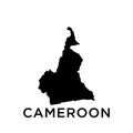 Cameroon map icon vector trendy Royalty Free Stock Photo