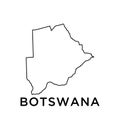 Botswana map icon vector trendy Royalty Free Stock Photo