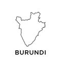 Burundi map icon vector trendy Royalty Free Stock Photo