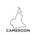 Cameroon map icon vector trendy Royalty Free Stock Photo